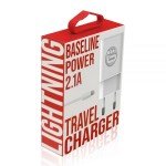 מטען ביתי BASELINE TRAVEL CHARGER 2.1A LIGHTNING